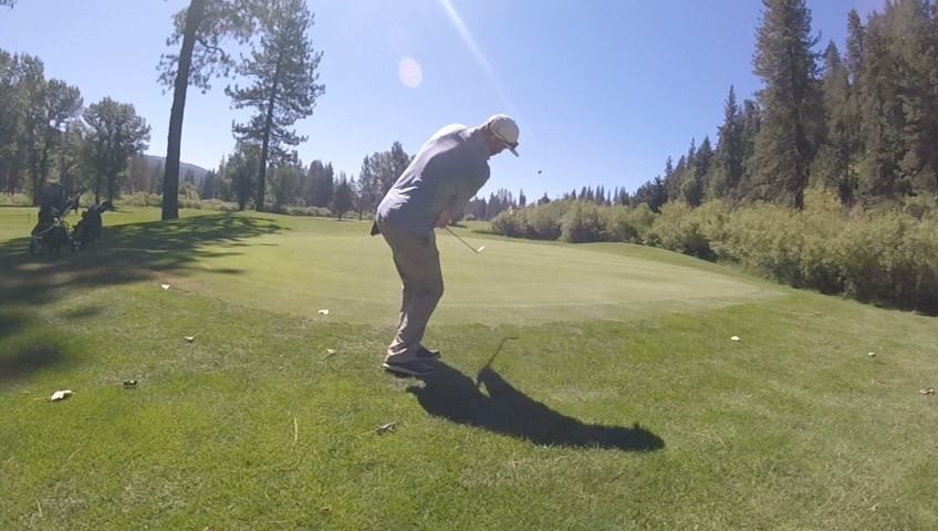 Golf player showing determination and growth on the course