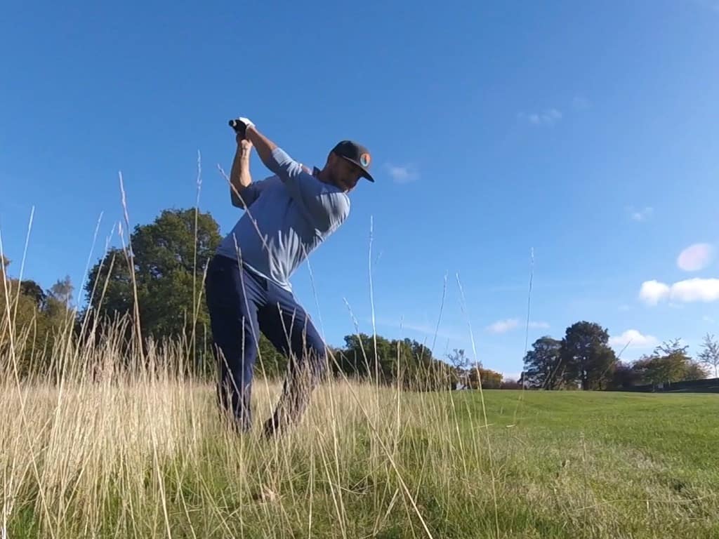 Each stroke sends the ball through rough patches, sand traps, and pristine greens, but it always moves forward. 